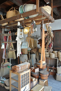 Inside kitchenware store. How to display is unique.